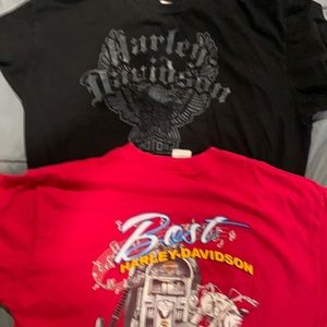 4 XL Harley t-shirts.